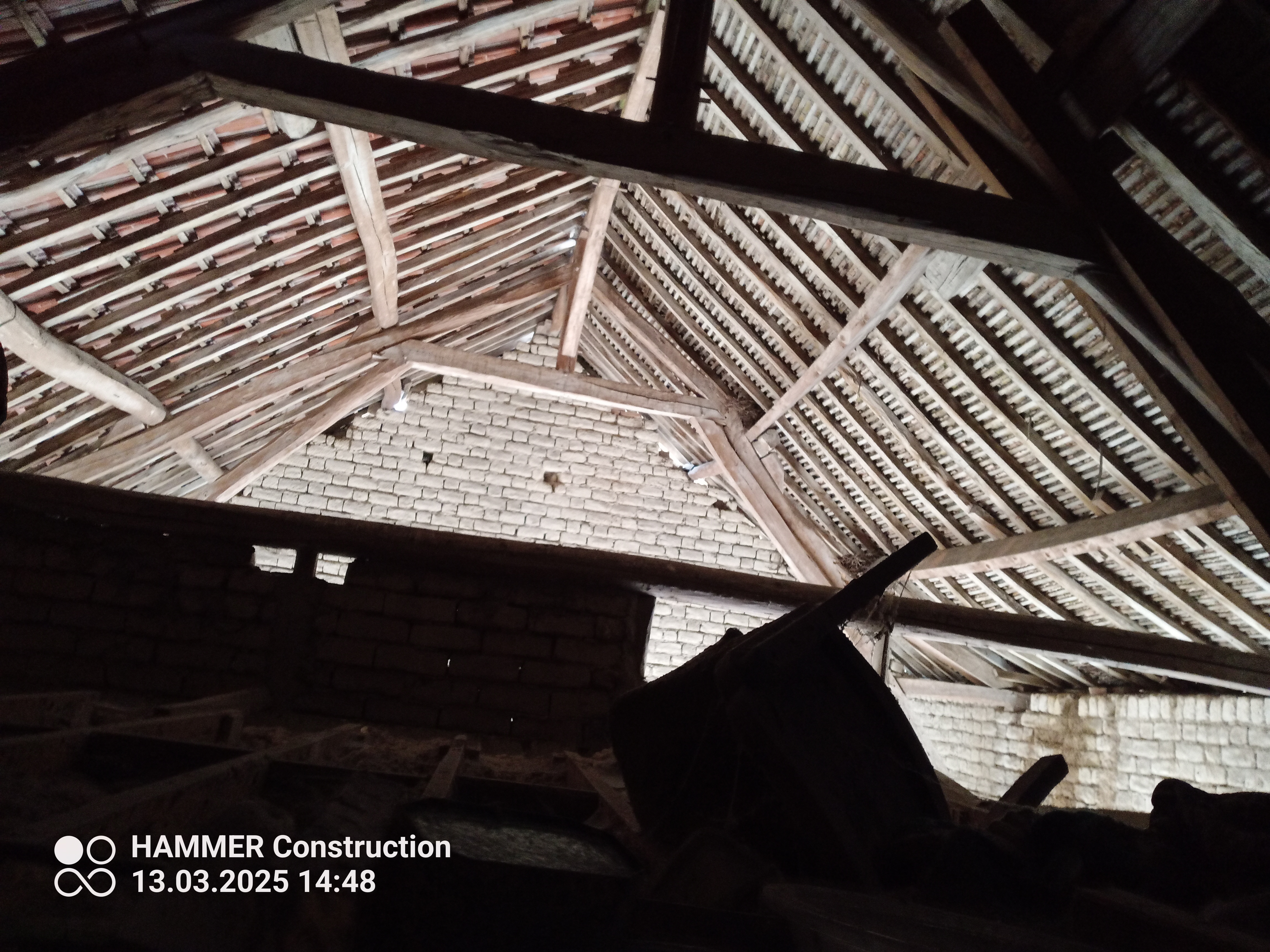 charpente complète  traditionnel + couverture  dépose/repose